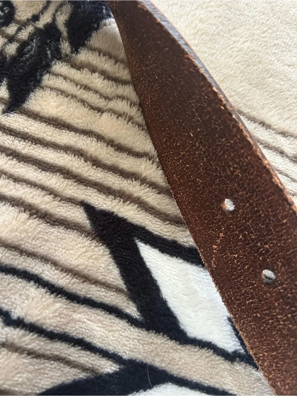 Western-Style Brown Leather Belt with Ornate Silver Buckle